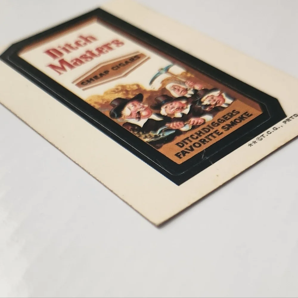 🚬Vintage 1973 Wacky Packages Sticker - Ditch Masters (Series 3 Topps) trading🚬